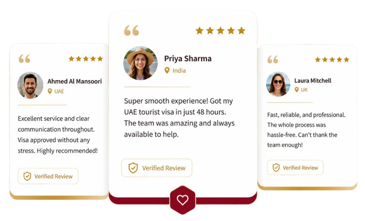 Verified traveller reviews for Dubai Visit Visa Online